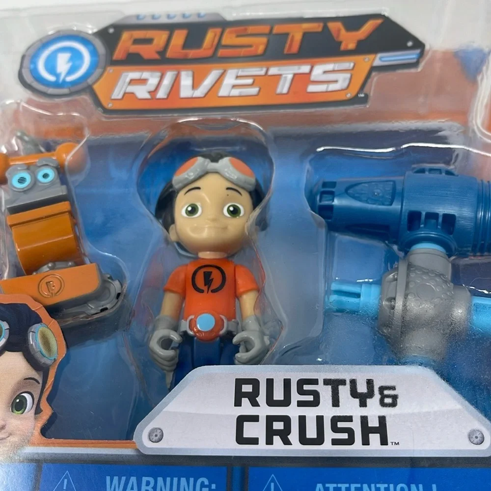 RUSTY RIVETS: Rusty and Crush Play Set. NEW.